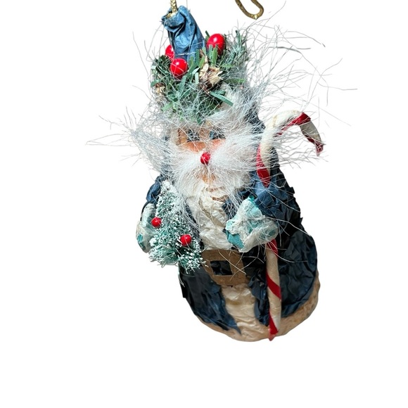 Vintage retro paper Santa 5” ornament Christmas decoration - Picture 2 of 4